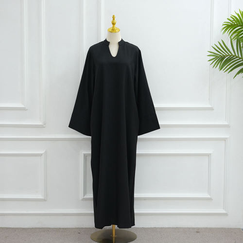 لباس کتانی بسته Abaya روپوش گشاد مینیمالیست