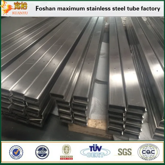 Stainless steel pipe flat hollow 316 mirror polish tubing