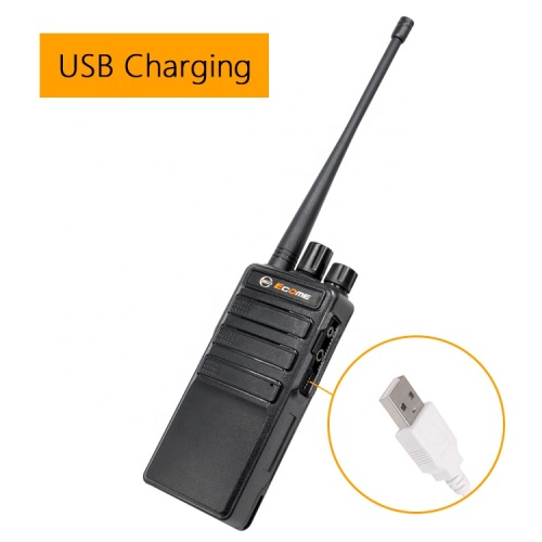 Niedriger Preis Ecome ET-99 Radiokommunikation 3 km Range 8W USB wiederaufladbare Walkie-Talkie