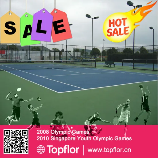 Standard international quality indoor vinyl flooring tile for tennis court