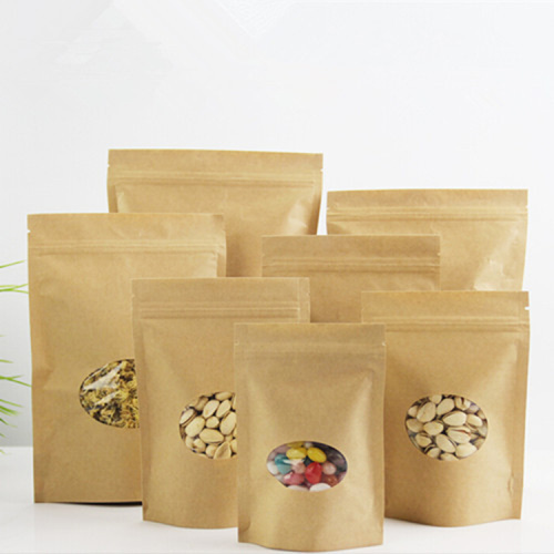 Factory Price Kraft Paper Tea Bag with Zipper