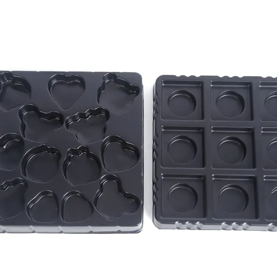 Vacuum forming plastic blister packaging display tray