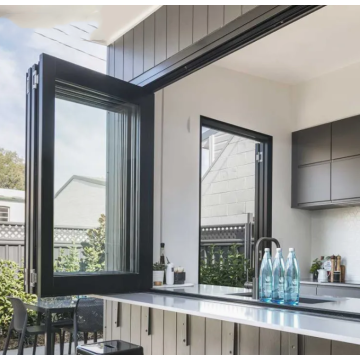 Kitchen Accordion Aluminum Folding Windows