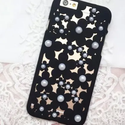 In stock Hollow Flowers Pattern Phone Shell for iphone 7 plus cases shock proof