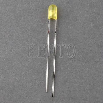 5mm Round Yellow Diffused Lens  LED Lamp