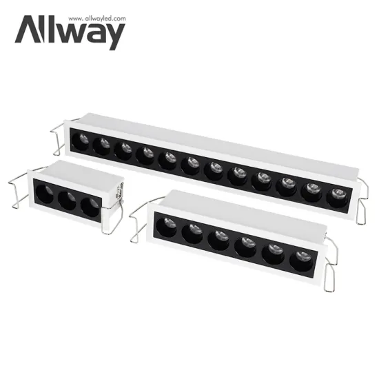 ALLWAY 8/15/24Watt LED Linear Downlight - Adjustable Recessed Strobe Free Down Lamp