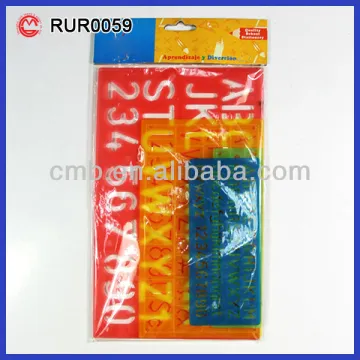 STATIONERY LETTER DRAWING STENCILS FOR KIDS