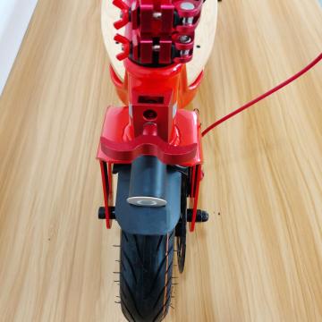 Scooter elétrico de placa vermelha personalizada