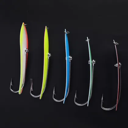 Sea Fishing Spoon Lure 4'' 100mm 27g Stainless Steel Trolling Lure N6