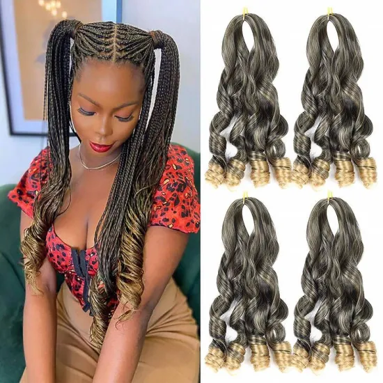 Julianna Hair Products Nigeria Yaki Pony Style Braid Hair Attachment For Braids Curly Tip Braiding Hair