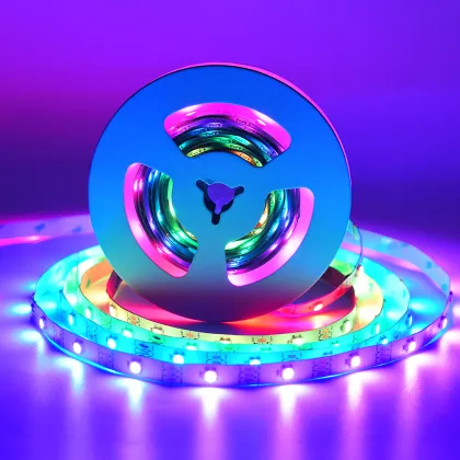 Best Selling 10mm Width RGB Light Strips with SMD5050 IC for Party Lighting