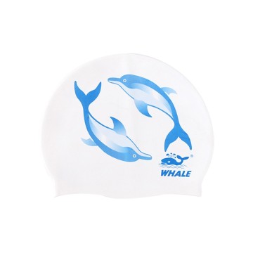 High Quality Customizable Children's Silicone Swim Cap with Durable Color Printing