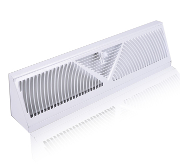 15 \ "Bodenecke Baseboard Verstellbarer Luftentlüftungsgrill: Glattes Finish mit Hebelsteuerung