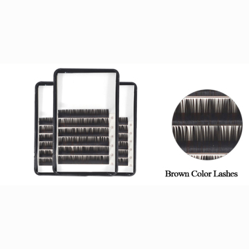 Brown Color Lash Extension 0.07mm mixed length