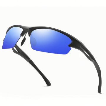 2021 High Quality TR90 Custom Logo Polarized Night Vision Sports Yellow Sunglasses for Men