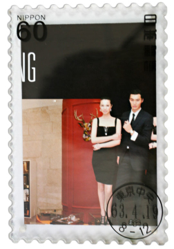Acrylic Japan Stamp Photo Frame