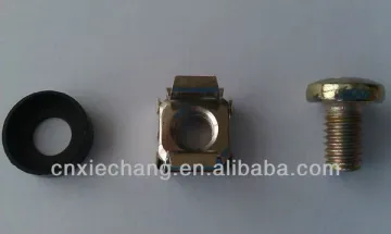 M6x12 Screw, M6 plastic washer,M6 Cage Nut