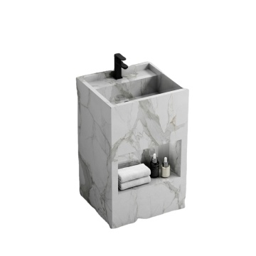 Wholesale Bathroom Furniture and Sanitary Ware Export Factory - Rock Pedestal Basin Sink