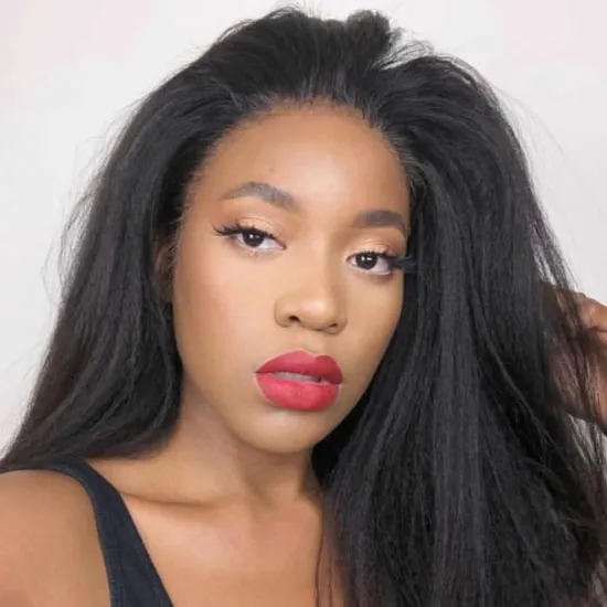 Wholesale 100% Brazilian Human Hair Wigs HD Lace Front Kinky Straight Virgin Human Hair Wig Glueless Light Transparent Lace Wigs