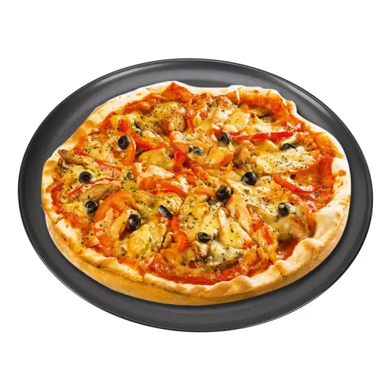 Non-Stick Commercial Round Baking Tray for Bread and Pizza - Carbon Steel Loaf Pan