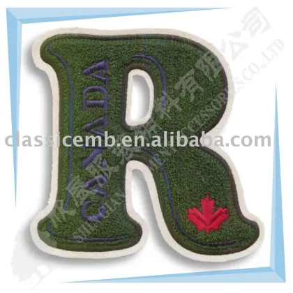 fashion embroidery patch with heat seal back