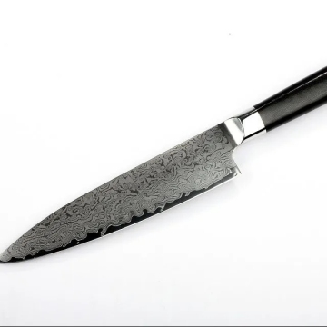QXF High End VG10 Custom 67 Layer Damascus Chef Knife with Micarta Handle