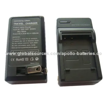 Grade A Camera Rechargeable Battery Chargers for Panasonic BCF10, 4.2V/600mAh Output Voltage