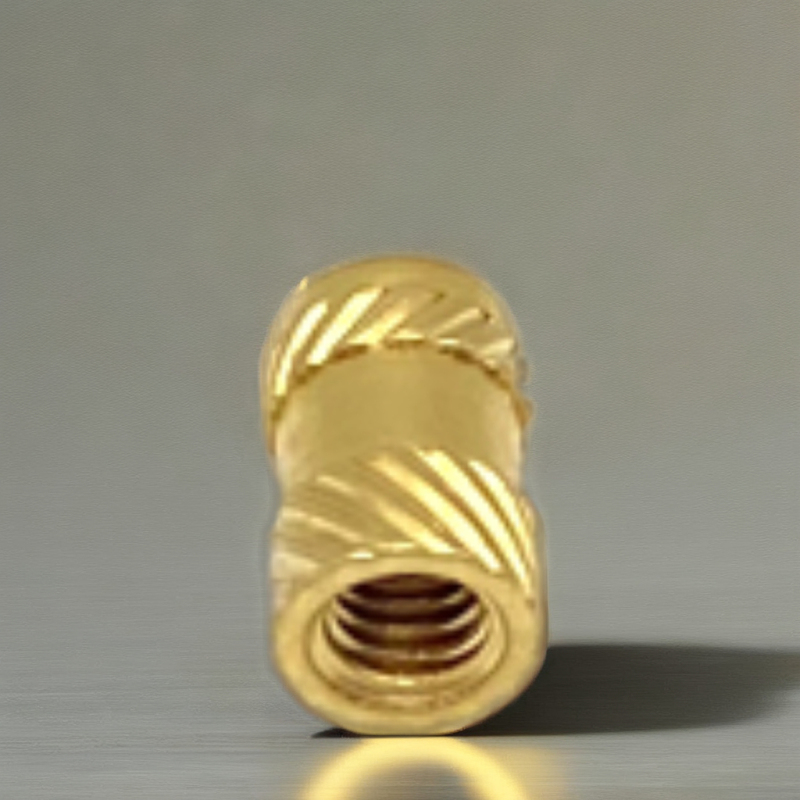 M2.5 Threaded Inserts Nuts for Wood Fasteners Types Brass Knurled Embedded Hole Copper Nut Passivated Hex Nut Mining Application