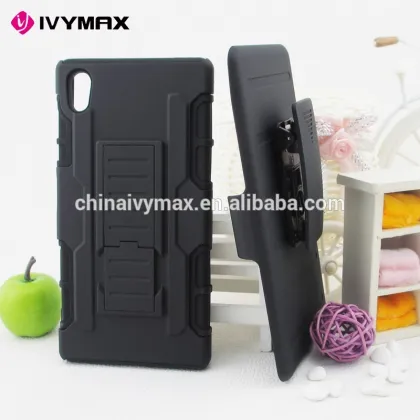 Shockproof silicon cases for sony z5 holster stents cellphone covers