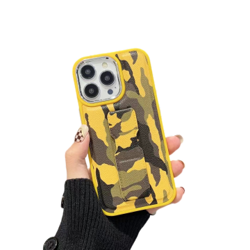 Hoge kwaliteit camouflage lederen telefoonhoes
