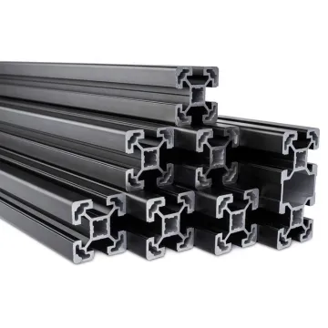 Custom Aluminum Extrusion Supplier - Black T Slot 2080 Aluminum Profile