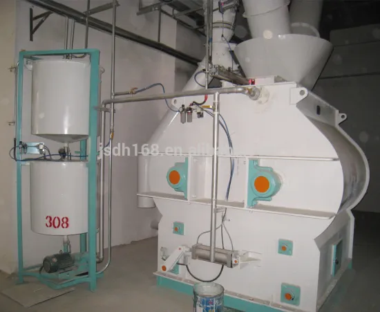 china HME double shaft paddle feed mixer