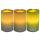 Battery Operated Led Flameless Wax Water Fountain Candles