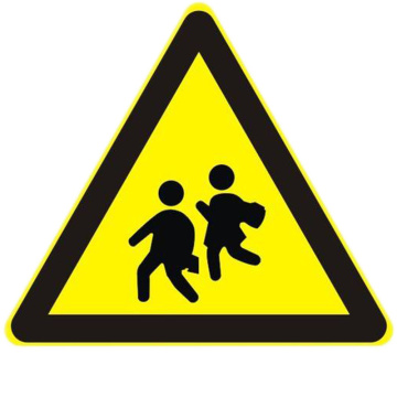 Customized triangle danger safety warning signs on demand