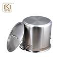 Commercial stainless steel stock pot with compound bottom