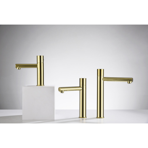 Bathroom Sink Faucet Gold Colored Single Handle Single Hole Bathroom Faucets Supplier