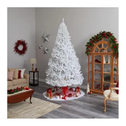 Linwoo Snowy Christmas Tree White Natural Looking Artificial Pine Tree