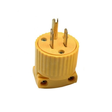 15A 125V 3P American Standard Male Power Plug Adapter