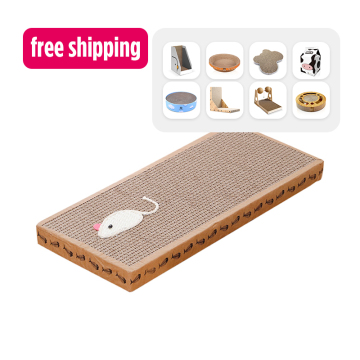 Custom Luxury Reversible Arch Rectangle Pet Lounge Cat Cardboard Scratcher