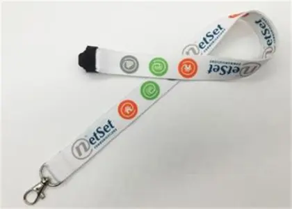 Custom Promotional Cheap Polyester Slogan lanyard