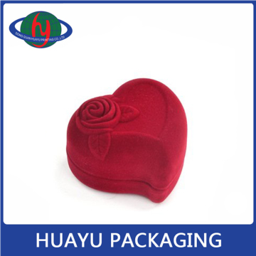 Noble Red Heart-Shaped Jewelry Box
