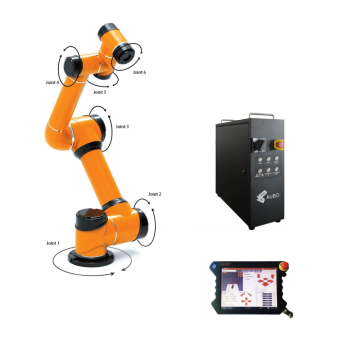 Mini Cobot Robot Aubo i5 com AGV para aplicativos de soldagem por carga útil de 5 kg