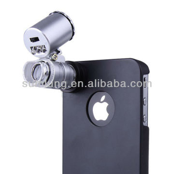 Hot sale!! Compact 60X Microscope Lens for iPhone 4