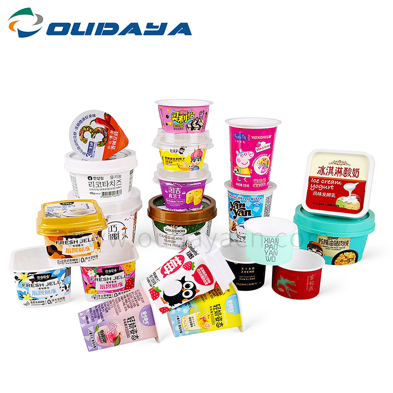wholesale 5oz frozen yogurt plastic cup foil China Manufacturer