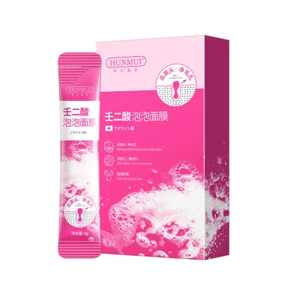 Hunmui Sensitive Skin Deep Cleansing Moisturizer with Azelaic Acid Bubble Blackhead Remover