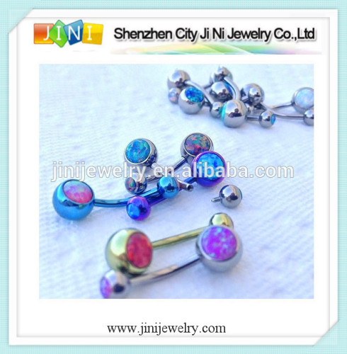 opal belly rings