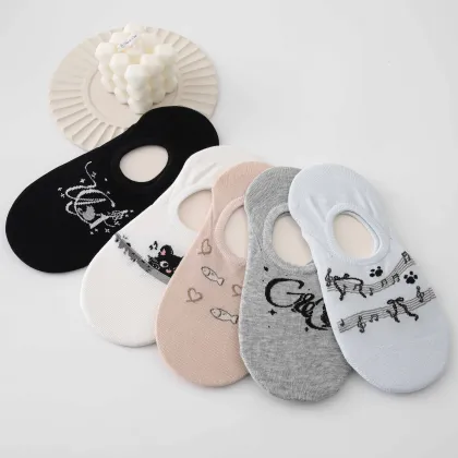 women's Flat invisible socks