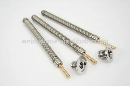 Corrugated flexible bellows valve core