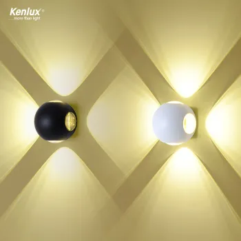 Outdoor Waterproof LED Wall Lamp for Garden and Porch - 4W/6W/12W Modern Simple Aluminum Design