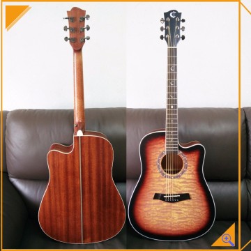 African musical instruments black machine acoustic guitar